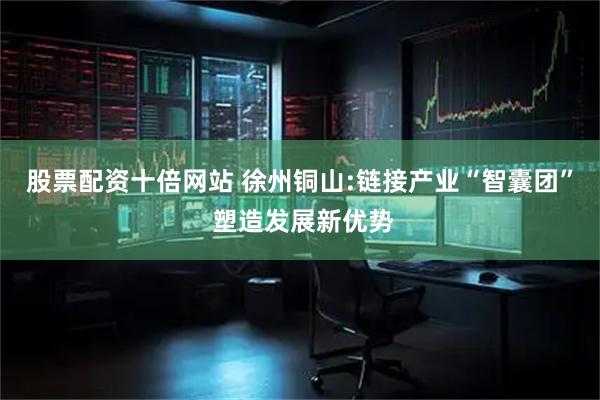 股票配资十倍网站 徐州铜山:链接产业“智囊团” 塑造发展新优势